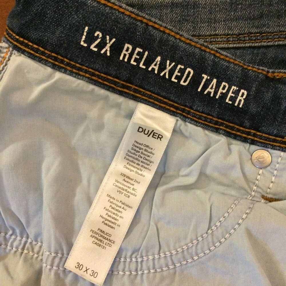 DU/ER l2x relaxed taper jeans 30 men’s - Picture 13 of 13